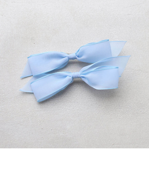 【当該商品送料無料】ヘアクリップ キッズ 2個セット 通販 ヘア クリップ 68412302 モーニングリボンクリップ リボン 子供 女の子