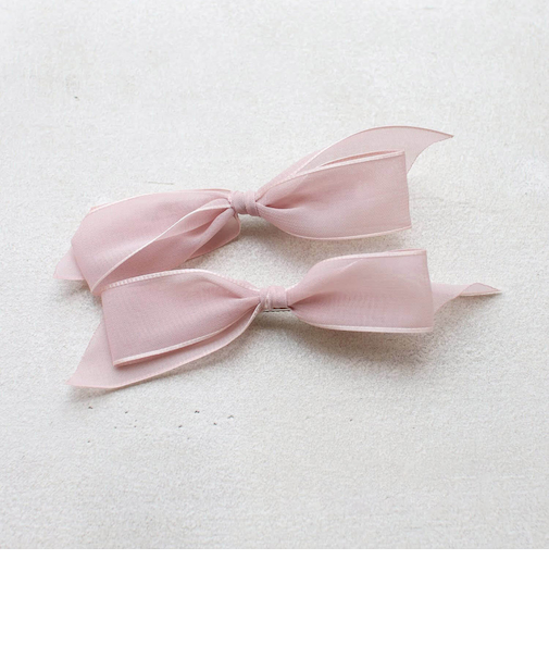 【当該商品送料無料】ヘアクリップ キッズ 2個セット 通販 ヘア クリップ 68412302 モーニングリボンクリップ リボン 子供 女の子