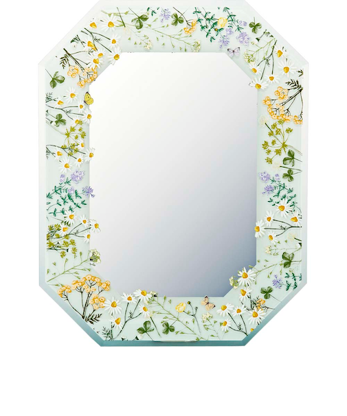 【当商品送料無料】壁掛けミラー 通販 日本 八角ミラー 鏡 かがみ ミラー 壁掛け ウォールミラー 八角形ミラー トイレ 洗面所 W29 x