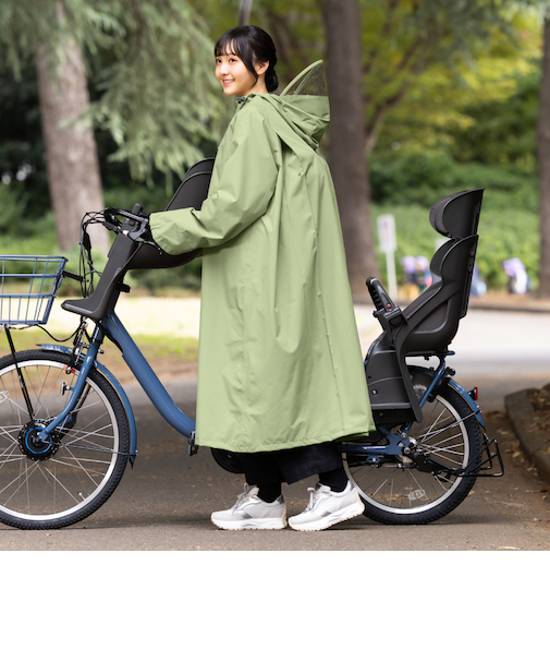 【当商品送料無料】レインコート レディース 自転車 リュック対応 通販 レイン コート カッパ かっぱ 雨合羽 雨がっぱ ヘルメット対応 通学