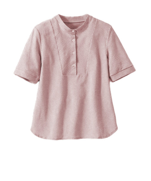 【当商品送料無料】ブラウス レディース 通販 日本製 ジャージブラウス 半袖ブラウス レディースブラウス カジュアルブラウス 涼しい 快適 伸縮性