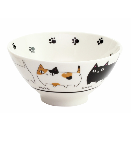 【当商品送料無料】にゃん屋 猫3兄弟 お茶碗 通販 日本製 飯椀 ご飯茶碗 茶碗 茶わん 猫 ねこ ネコ 耳付き キャラクター 猫柄 ネコ柄 食器