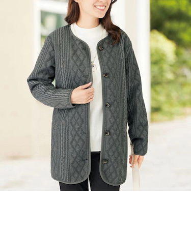 【当商品送料無料】ジャケット レディース カジュアル 961503 通販 上着 羽織り 羽織 ロングジャケット レディースジャケット ロング丈