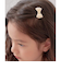 【当商品送料無料】Rora ヘアクリップ キッズ 通販 サラン リボンヘアクリップ ヘアピン 髪飾り 髪留め パール リボン ゴールド 女の子 子供