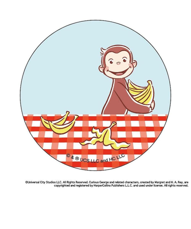 【当商品送料無料】おさるのジョージ グッズ 通販 Curious George 缶バッジ まじかる百貨店缶バッジ 4947864052843