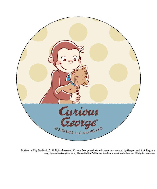 【当商品送料無料】おさるのジョージ グッズ 通販 Curious George 缶バッジ まじかる百貨店缶バッジ 4947864052836