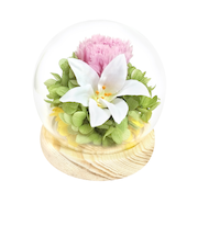 【当商品送料無料】お供え ガラスドーム 供養 仏花 通販 フラワーアレンジメント プリザーブドフラワー プリザードフラワー 供え花 献花 飾り