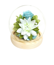 【当商品送料無料】お供え ガラスドーム 供養 仏花 通販 フラワーアレンジメント プリザーブドフラワー プリザードフラワー 供え花 献花 飾り