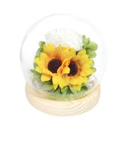 【当商品送料無料】お供え ガラスドーム 供養 仏花 通販 フラワーアレンジメント プリザーブドフラワー プリザードフラワー 供え花 献花 飾り