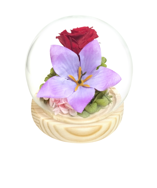 【当商品送料無料】お供え ガラスドーム 供養 仏花 通販 フラワーアレンジメント プリザーブドフラワー プリザードフラワー 供え花 献花 飾り