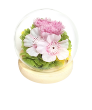 【当商品送料無料】お供え ガラスドーム 供養 仏花 通販 フラワーアレンジメント プリザーブドフラワー プリザードフラワー 供え花 献花 飾り
