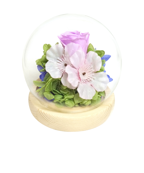 【当商品送料無料】お供え ガラスドーム 供養 仏花 通販 フラワーアレンジメント プリザーブドフラワー プリザードフラワー 供え花 献花 飾り