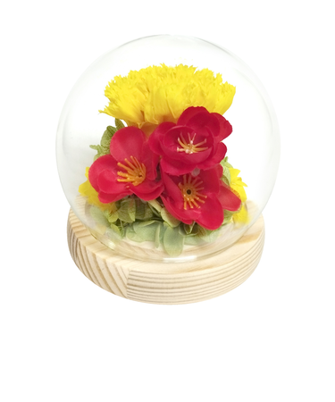 【当商品送料無料】お供え ガラスドーム 供養 仏花 通販 フラワーアレンジメント プリザーブドフラワー プリザードフラワー 供え花 献花 飾り