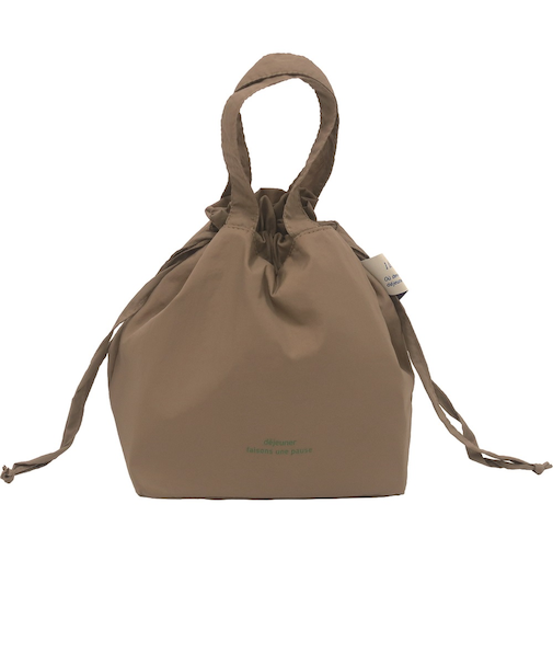 【当商品送料無料】ランチバッグ かわいい 通販 l a flaner ラ フラネ ランチポーチ お弁当袋 巾着ポーチ 持ち手付き トートバッグ