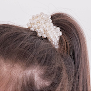 【当商品送料無料】Rora ヘアゴム キッズ 通販 シオリパールヘアゴム 髪ゴム 髪飾り 髪留め パール 女の子 子供 子ども こども おしゃれ