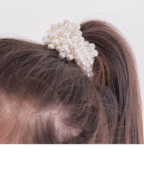 【当商品送料無料】Rora ヘアゴム キッズ 通販 シオリパールヘアゴム 髪ゴム 髪飾り 髪留め パール 女の子 子供 子ども こども おしゃれ