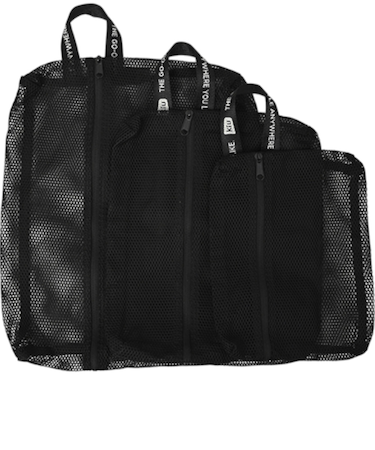 【当商品送料無料】kiu ポーチ セット キウ K461 通販 メッシュポーチ トラベルポーチ 大容量 旅行 出張 衣類 下着 仕分け パッキング