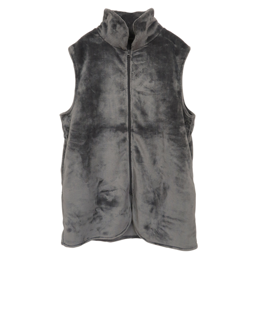 【当商品送料無料】グロリア ジップアップベスト 通販 ジップアップ ベスト ルームベスト ルームウェア 部屋着 着る毛布 ふわふわ フワフワ 暖かい