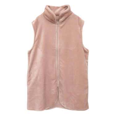 【当商品送料無料】グロリア ジップアップベスト 通販 ジップアップ ベスト ルームベスト ルームウェア 部屋着 着る毛布 ふわふわ フワフワ 暖かい