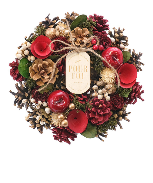 【当商品送料無料】リース 造花 通販 Sサイズ ナチュラルリース フラワーリース プリザーブドフラワー 壁飾り アートフラワー 玄関飾り