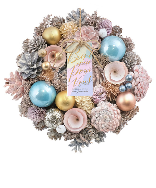 【当商品送料無料】リース 造花 通販 Sサイズ ナチュラルリース フラワーリース プリザーブドフラワー 壁飾り アートフラワー 玄関飾り