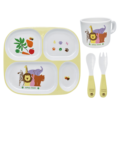 【当商品送料無料】食器 ギフトセット ベビー メラミン 通販 食器ギフトセット 食器セット ワンプレート カップ お皿 皿 ナイフ フォーク