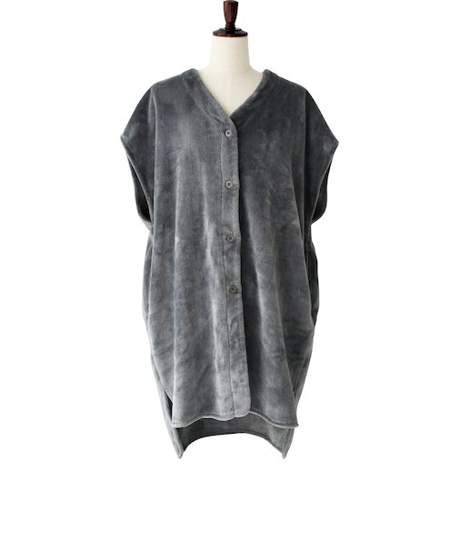 【当商品送料無料】ルームウェア 上着 ベスト 通販 ロングベスト 部屋着 羽織 フリースベスト 着るブランケット モコモモ もこもこ 冬 冬物