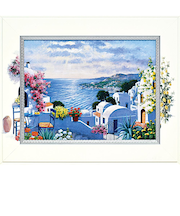 【当商品送料無料】アートフレーム 通販 日本 壁飾り 絵画 風景画 壁掛けアート W40xH33cm アートポスター おしゃれ かわいい 額入り