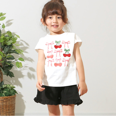 【当商品送料無料】Rora Tシャツ 通販 ローラ チェリーポップ 半袖 カットソー 半袖Tシャツ プリントTシャツ キッズ 子供 女の子 女子