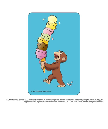 【当商品送料無料】おさるのジョージ グッズ 通販 Curious George ステッカー まじかる百貨店ステッカー 4947864052812