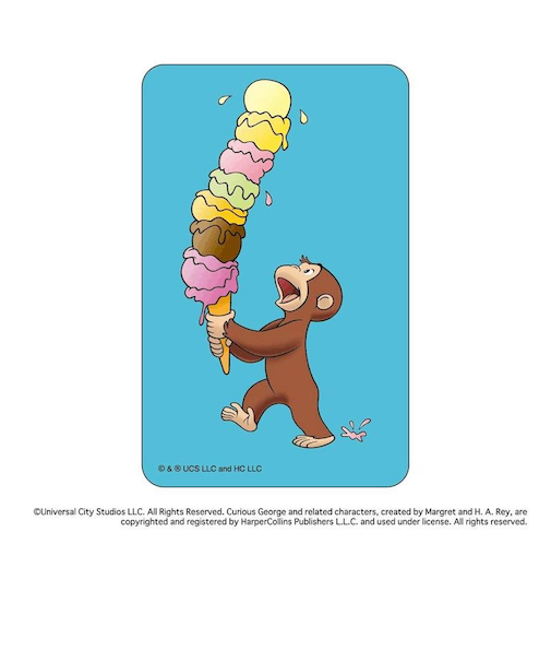 【当商品送料無料】おさるのジョージ グッズ 通販 Curious George ステッカー まじかる百貨店ステッカー 4947864052812