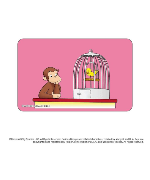 【当商品送料無料】おさるのジョージ グッズ 通販 Curious George ステッカー まじかる百貨店ステッカー 4947864052805