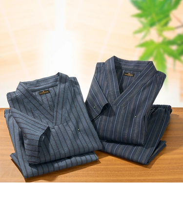 【当商品送料無料】甚平 メンズ 通販 そのまま寝られる被る甚平2着組 じんべえ 2着セット パジャマ 夏 部屋着 被り ルームウェア 寝巻き 寝間着
