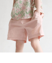 【当商品送料無料】Rora ショートパンツ キッズ 通販 ローラ ハーフパンツ ライラ コットンショートパンツ コットンリネン 綿麻 ナチュラル