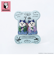 【当商品送料無料】NEKONOBA グッズ 通販 ネコノバ 猫 刺繍 ブローチ 刺繍ブローチ 刺繍バッジ バッジ バッチ 手縫い ハンドメイド