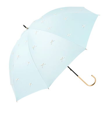 【当商品送料無料】because ビコーズ 傘 晴雨兼用 通販 長傘 晴雨兼用傘 晴雨兼用長傘 完全遮光100％ UVカット 50cm 手開き 雨傘