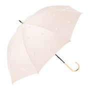 【当商品送料無料】because ビコーズ 傘 晴雨兼用 通販 長傘 晴雨兼用傘 晴雨兼用長傘 完全遮光100％ UVカット 50cm 手開き 雨傘