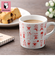 【当商品送料無料】NEKONOBA グッズ 通販 ネコノバ マグカップ 陶器 かわいい 大人可愛い キャラクター 食洗機対応 電子レンジ対応 猫