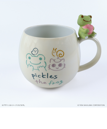 【当商品送料無料】かえるのピクルス グッズ 通販 pickles the frog マグカップ 陶器 かわいい 大人可愛い キャラクター 食洗機不可