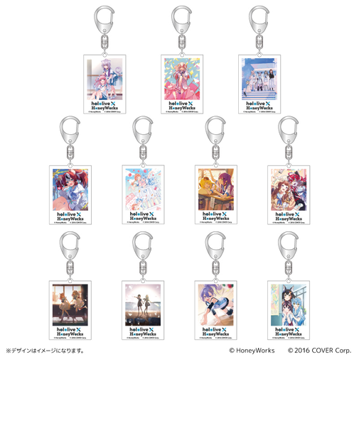 【当商品送料無料】ホロライブ グッズ 通販 ハニーワークス キーホルダー アクリルキーホルダー キーリング キーチャーム アクキー キャラクター