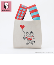 【当商品送料無料】NEKONOBA グッズ 通販 ネコノバ ニットバッグ ニットマルシェバッグ 小さめ マルシェバッグ ニットバック マルシェバック