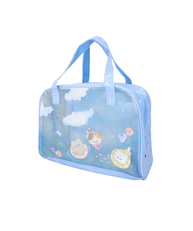 【当商品送料無料】プールバッグ 女の子 ボストン 通販 ビーチバッグ ビニールバッグ ボストンプールバッグ プールボストン プールバック