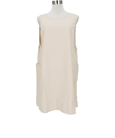 【当商品送料無料】エプロン 無地 レディース 通販 シンプル ナイロン おしゃれ カジュアル 後ろボタン カフェエプロン 保育園 ナチュラル