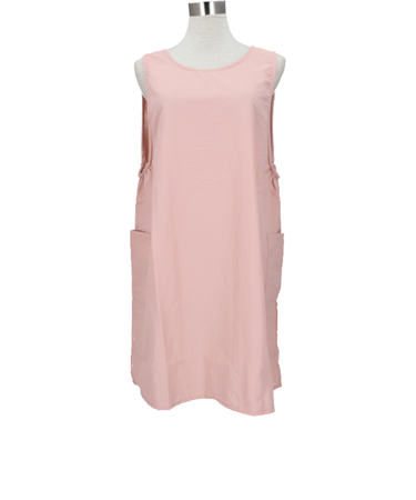 【当商品送料無料】エプロン 無地 レディース 通販 シンプル ナイロン おしゃれ カジュアル 後ろボタン カフェエプロン 保育園 ナチュラル