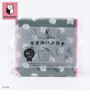 【当商品送料無料】NEKONOBA グッズ 通販 ネコノバ ハンカチ ポケット付き ポーチタオル タオルハンカチ ハンドタオル ハンカチタオル