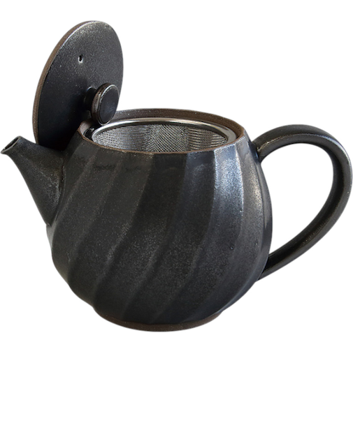 【当商品送料無料】波佐見焼 ティーポット 通販 日本製 ティー ポット 600ml 急須おしゃれ 急須 茶器 陶器 焼き物 ねじりシリーズ