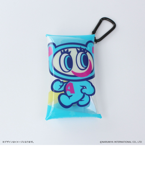 【当商品送料無料】ナルミヤキャラクターズ グッズ 通販 エンジェルブルー ナルミヤ NARUMIYA ポーチ クリアポーチ カラビナ
