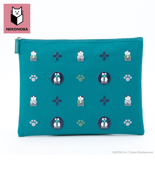 【当商品送料無料】NEKONOBA グッズ 通販 ネコノバ ポーチ 小さめ フラットポーチ 化粧ポーチ 小物入れ コスメポーチ 薄型 薄い