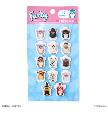 【当商品送料無料】ファービー グッズ 通販 furby シール キャラクター ぷくぷく ポッティングシール ぷっくりシール ぷにぷにシール 平成