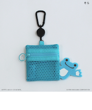 【当商品送料無料】かえるのピクルス グッズ 通販 pickles the frog メッシュポーチ リール付き ポーチ 小さめ ミニポーチ メッシュ